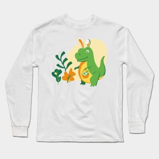 Easter Bunny T-Rex Long Sleeve T-Shirt